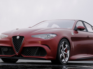alfa-romeo giulia quadrifoglio 2016 Modelo 3D