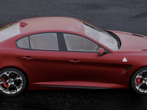 alfa-romeo giulia quadrifoglio 2016 Modelo 3D