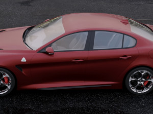 alfa-romeo giulia quadrifoglio 2016 Modelo 3D