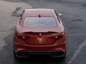 alfa-romeo giulia quadrifoglio 2016 Modelo 3D