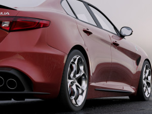 alfa-romeo giulia quadrifoglio 2016 Modelo 3D