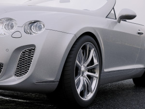 bentley continental supersport convertible 2010 Modello 3D