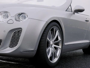 bentley continental supersport convertible 2010 3D Model