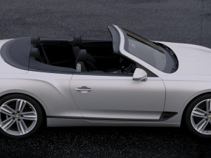 bentley continental gt convertible 2019 Model 3D