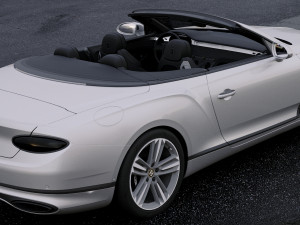 bentley continental gt convertible 2019 Model 3D