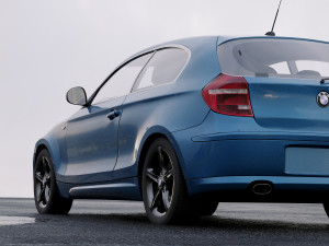 1 series hatchback 2009 Model 3D
