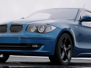 1 series hatchback 2009 Model 3D