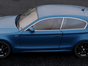 1 series hatchback 2009 Model 3D