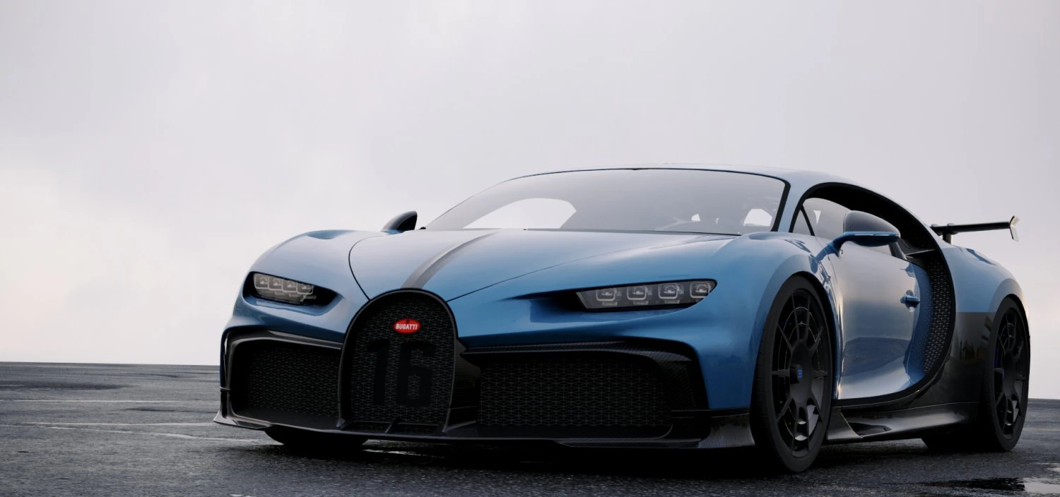 bugatti chiron pur sport 2020 3D Model .c4d .max .obj .3ds .fbx .stl .blend 