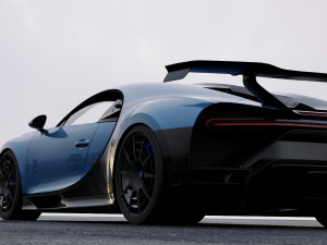 bugatti chiron pur sport 2020 Model 3D