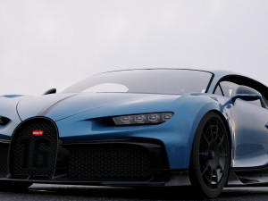 bugatti chiron pur sport 2020 Model 3D