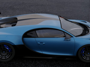 bugatti chiron pur sport 2020 Model 3D