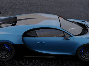 bugatti chiron pur sport 2020 3D Model