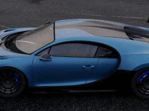 bugatti chiron pur sport 2020 3D Model