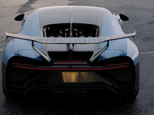 bugatti chiron pur sport 2020 Model 3D