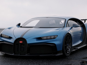 bugatti chiron pur sport 2020 Model 3D