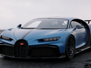 bugatti chiron pur sport 2020 3D Model