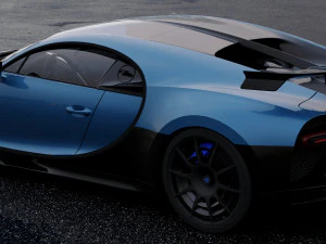bugatti chiron pur sport 2020 3D Model