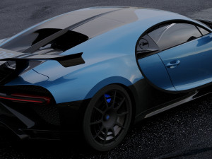 bugatti chiron pur sport 2020 Model 3D