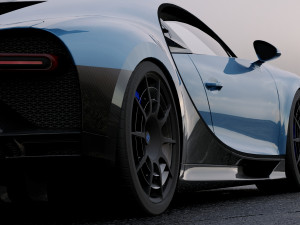 bugatti chiron pur sport 2020 Model 3D
