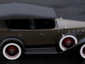 chevrolet confederate 4-door phaeton 1932 Modèle 3D