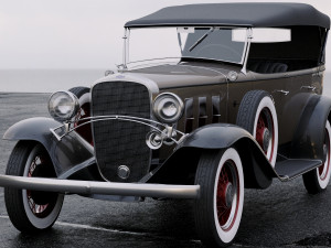 chevrolet confederate 4-door phaeton 1932 Modèle 3D