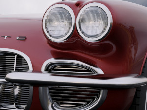 chevrolet corvette 1962 3D Model