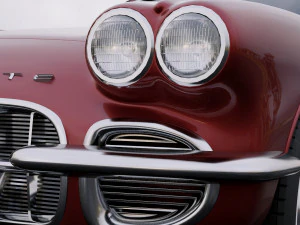 chevrolet corvette 1962 3D Model