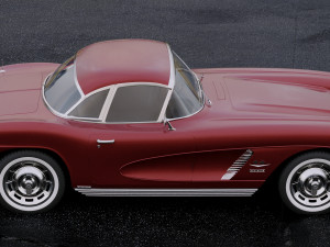 chevrolet corvette 1962 3D Model