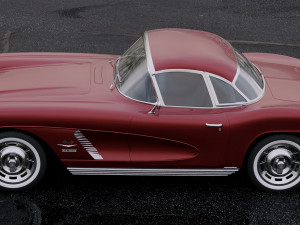 chevrolet corvette 1962 3D Model