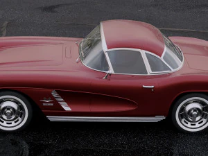 chevrolet corvette 1962 3D Model