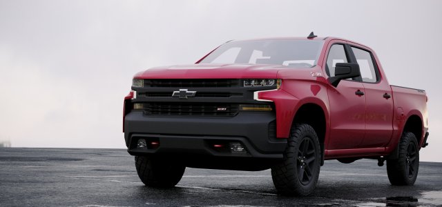 chevrolet silverado 1500 2018 3D Model .c4d .max .obj .3ds .fbx .stl .blend 