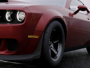 dodge challenger srt demon 2018 Model 3D