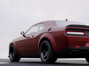 dodge challenger srt demon 2018 Model 3D