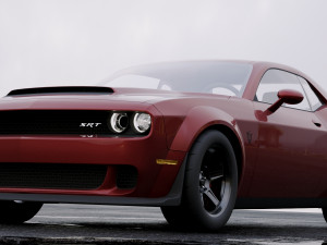 dodge challenger srt demon 2018 Model 3D