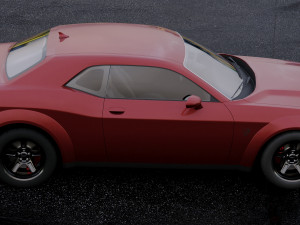 dodge challenger srt demon 2018 Model 3D