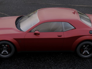 dodge challenger srt demon 2018 Model 3D
