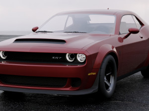 dodge challenger srt demon 2018 Model 3D