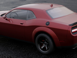 dodge challenger srt demon 2018 Model 3D