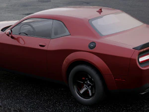 dodge challenger srt demon 2018 3D Model