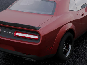 dodge challenger srt demon 2018 Model 3D