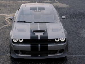 dodge challenger srt hellcat 2018 Modelo 3D