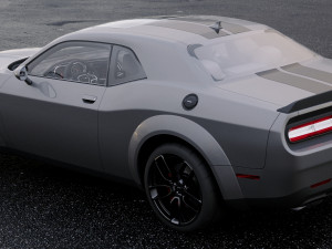 dodge challenger srt hellcat 2018 Modelo 3D
