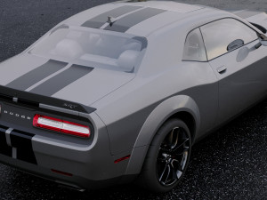 dodge challenger srt hellcat 2018 Modelo 3D