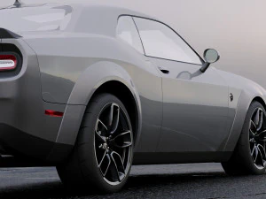 dodge challenger srt hellcat 2018 3D Model