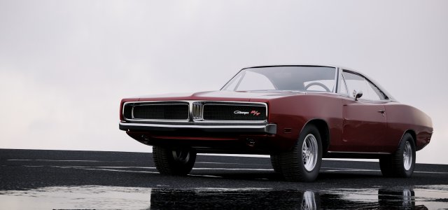 dodge charger rt 1969 3D मॉडल .c4d .max .obj .3ds .fbx .stl .blend