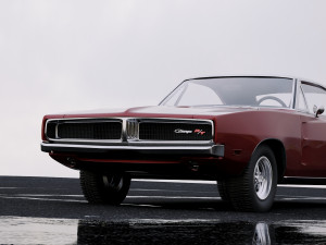 dodge charger rt 1969 3D Model