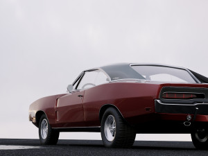 dodge charger rt 1969 3D Модель