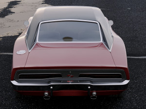 dodge charger rt 1969 3D Модель