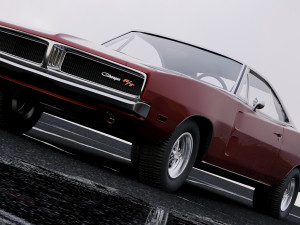 dodge charger rt 1969 3D Модель